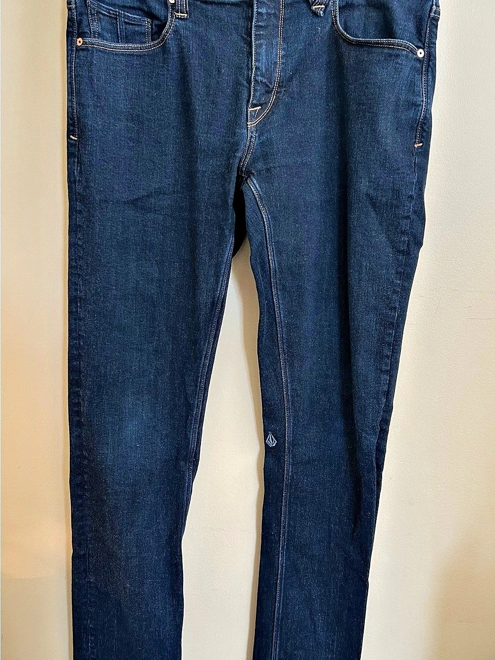 Volcom Vorta Slim Straight Jeans Blue Waist 34 Like New